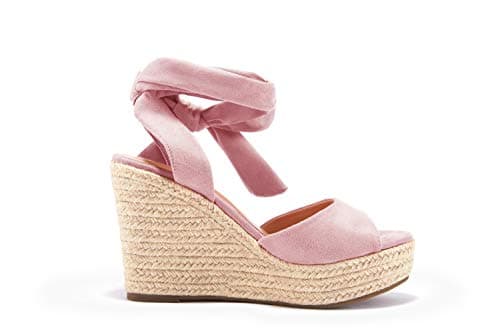 Liyuandian Women's Espadrille Wedges with Ankle Strap Heels