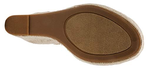 Womens LONDON FOG Heidi Espadrille Wedge Sandals with Bow Detail