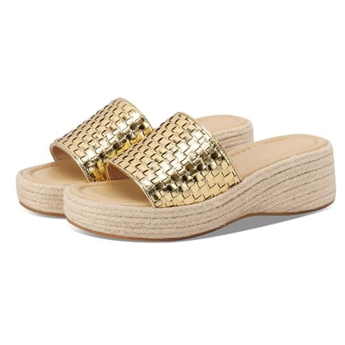 Enttgo Women's Woven Platform Wedge Sandals