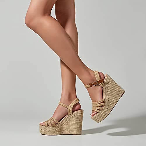 Mikarka Women's Espadrille Wedge Sandals