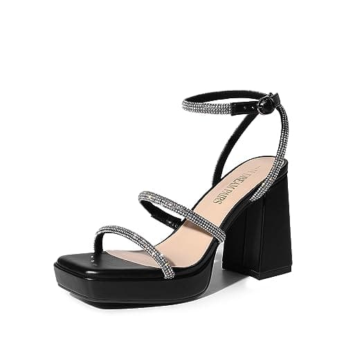 DREAM PAIRS Women's Platform Strappy Heels Sandals