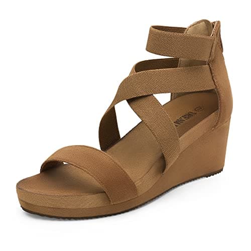 DREAM PAIRS Women's Platform Wedge Sandals