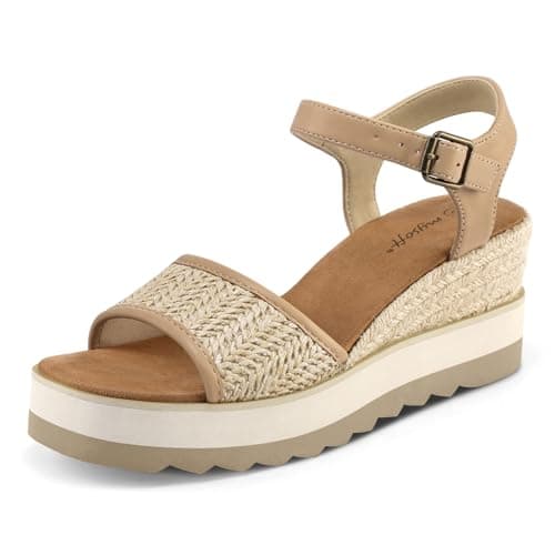 Womens Mysoft Espadrille Wedge Sandals EVA Sole Buckleanych Open Toe