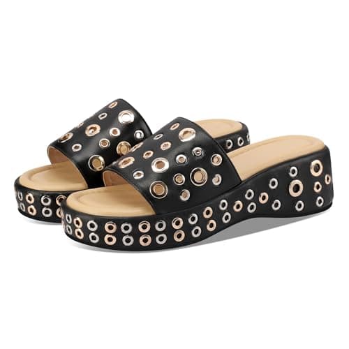 Enttgo Women's Woven Platform Wedge Sandals