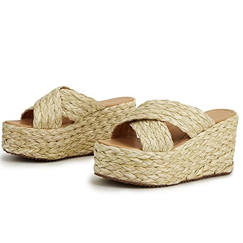 Women's Espadrille Wedge Platform Sandals