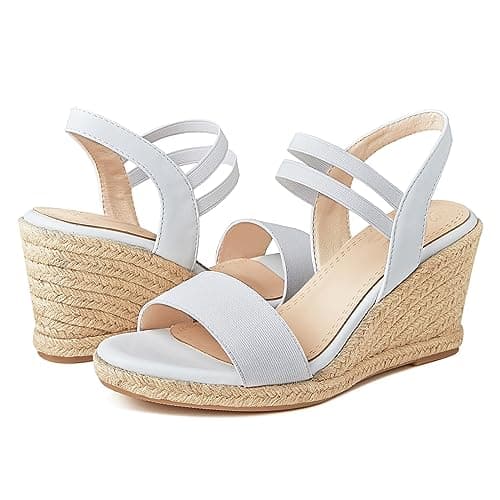 Women's Espadrille Platform Sandals with Ankle Straps