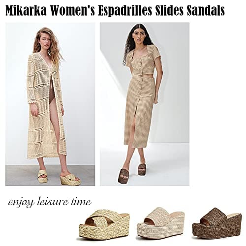 Women's Espadrille Wedge Platform Sandals